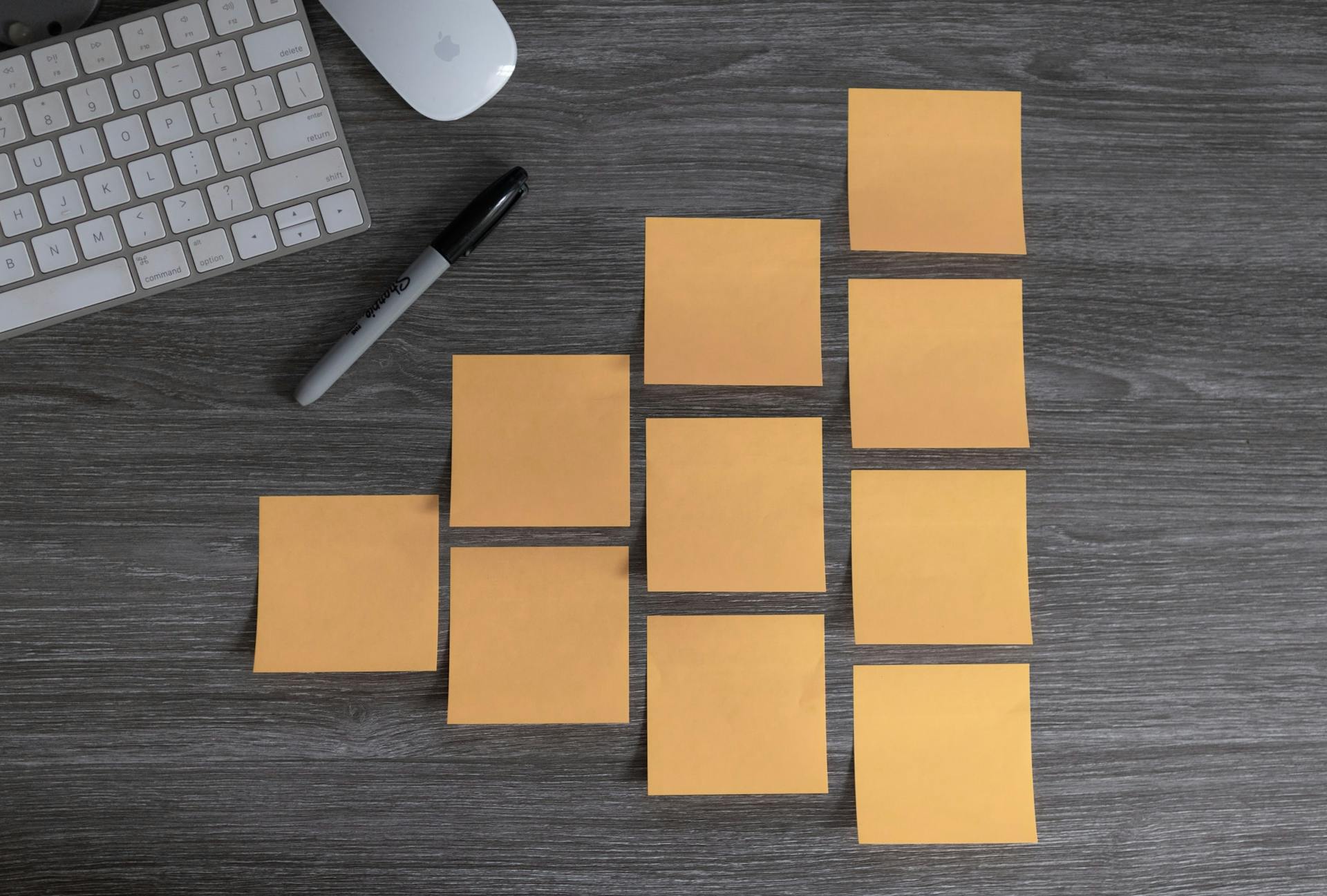 group of post it notes
